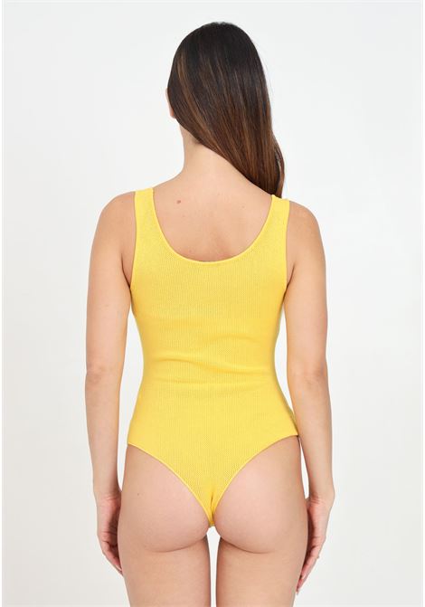 Body giallo da donna con logo ELISABETTA FRANCHI | BK66Q46E2F28